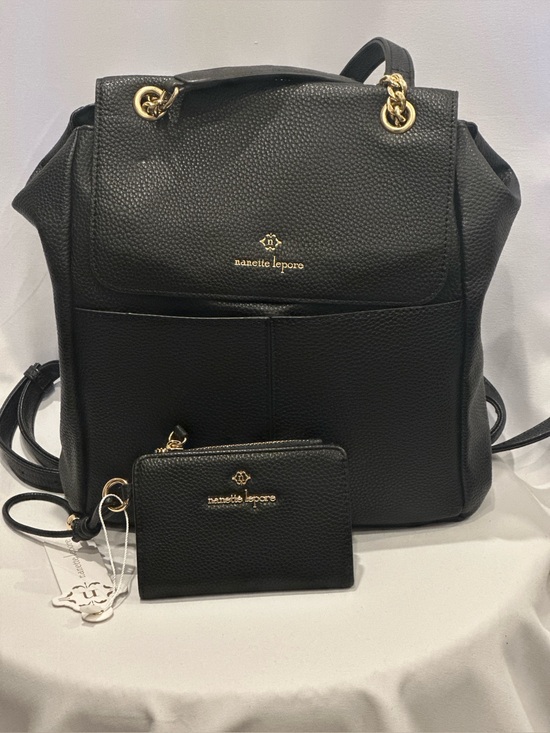 Nanette Lepore Handbags - Nanette Lepore Black Backpack & Matching NWT Wallet Bundle